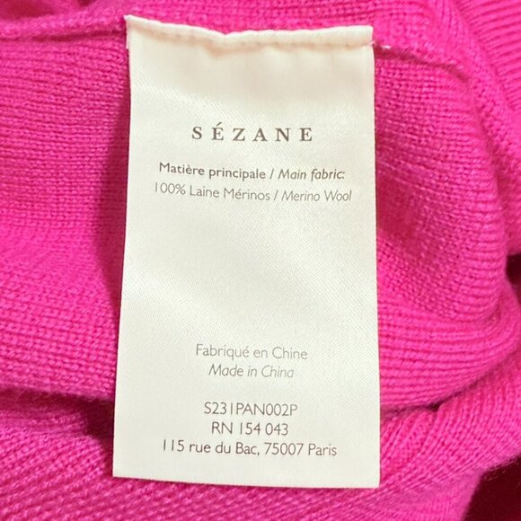 Sezane Magenta Straight Leg Pants - Picture 14 of 15